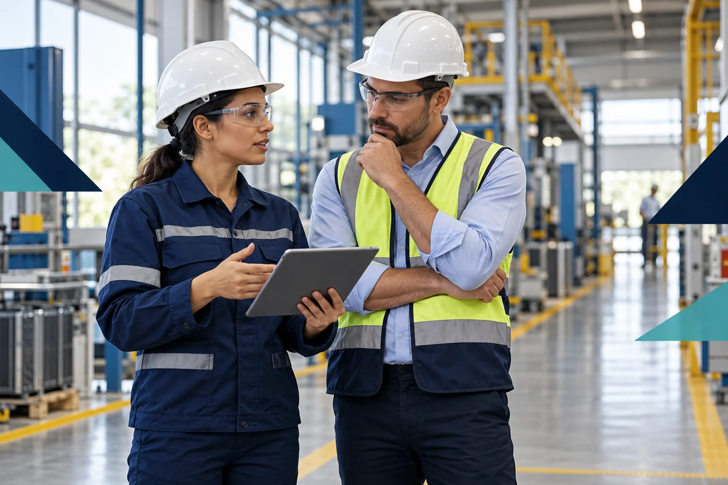 Profissionais de SST analisam prevenção em ambiente industrial