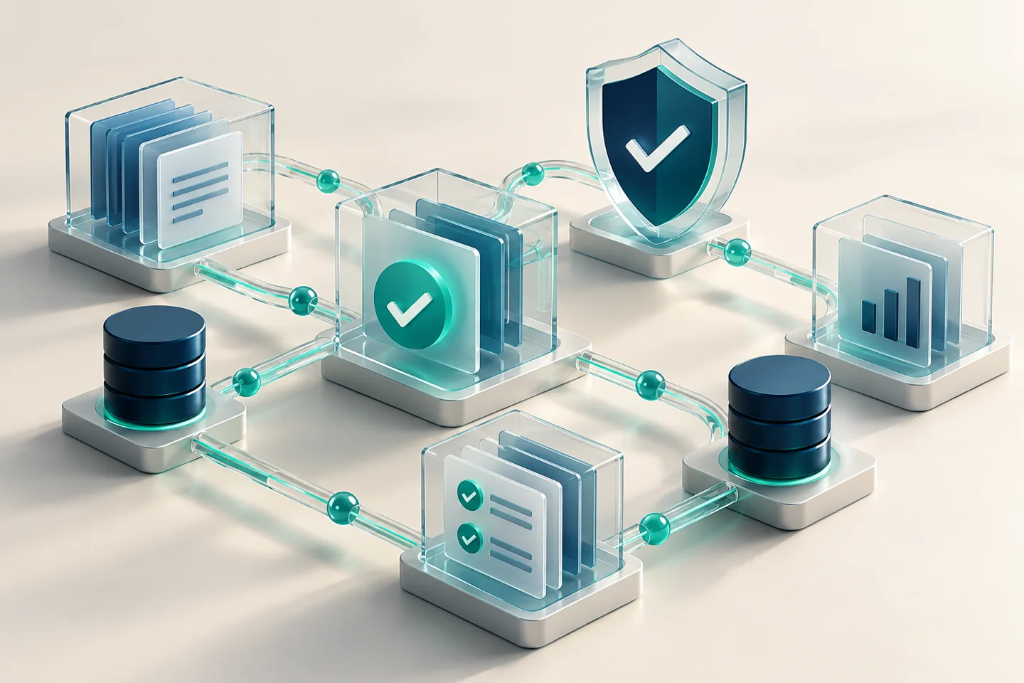 Dados e documentos conectados a mecanismos de conferência e segurança